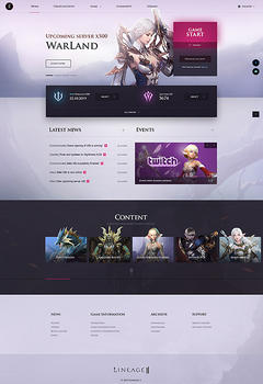 WarLand Lineage 2 Game Website Template
