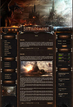 L2 Dragon Castle Game Website Template