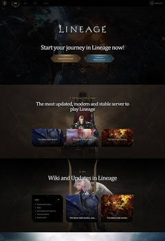 Lineage 2 Game HTML Template