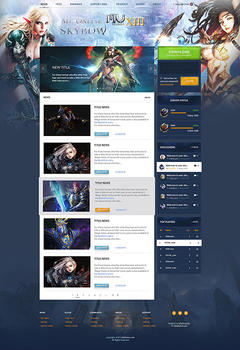 Mu Online Skybow Game Website Template