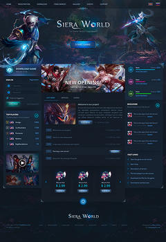 Perfect World Siera Game Website Template